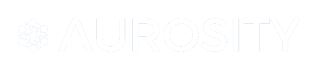 AUROSITY logo - horizontal white